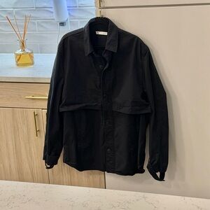 Zara Men's Black Shirt Jacket